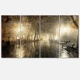 thumbnail image 2 of Design Art Night Alley with Lights Photography Landscape Canvas Print, 2 of 3