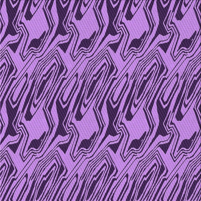 Ahgly Tapis d'Intérieur Lavable en Machine Carré Violet Transitionnel, 6 Pieds Carré