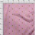 thumbnail image 2 of oneOone Polyester Lycra Fabric Grass & Puppies Dog Printed Fabric 1 Yard 56 Inch Wide, 2 of 4