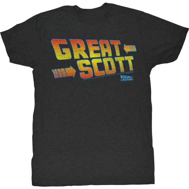 Back to the Future Grand Scott T-Shirt Noir pour Adulte