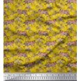 thumbnail image 1 of Soimoi Polyester Crepe Fabric Leaves & Tiger Jungle Decor Fabric Printed Yard 52 Inch Wide, 1 of 3
