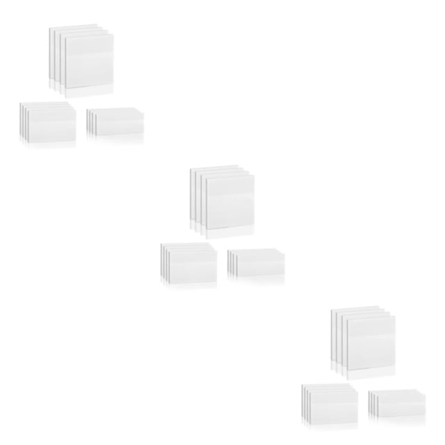 stanreset Lot de 12 Notes Autocollantes Durables pour Animaux de Compagnie Poteau Transparent Portable pour Prise de Notes Pratique 3Ensemble