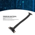 thumbnail image 3 of PCIe 3.0 X1 Riser Cable, 8Gbps High Speed, Dual 90 Degree Right Angle Extension Cable, for Sound Card, Capture Card,  Card,  Card, Data Card, Graphics Card, 3 of 7