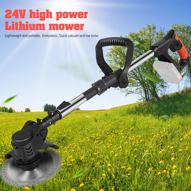 Bilqis Foldable String Grass Trimm Er Weed Eater Without 24V Lithium- Batteries