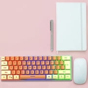 Birdeem Gaming Key Keyboard, Pc Gaming Keyboards, Mechanical Keyboard Wired Compact Pc Keyboard Mechanical Gaming Keyboard 61 Keys for Computer/Laptop, Gaming Keyboard Mechanical, Pc Gaming Desk