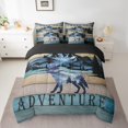 thumbnail image 2 of YST Safari Wolf Silhouette 7-Piece Nature Adventure Comforter Set, Queen, 2 of 4