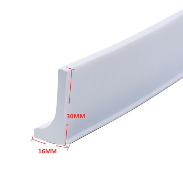 Collapsible Shower Threshold Water Dam Collapsible Bath Shower Barrier Water Stopper Retention System Dry and Wet Separation for Bathroom Kitchen and More,Attention To The Color And Size Of The Order