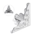 thumbnail image 4 of Unique Bargains Protecteurs d'Angle en Métal 25x25x25mm Ton Fer Argent 12 Pack, 4 of 5