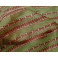 thumbnail image 4 of oneOone Silk Tabby Fabric Floral & Flying Swan Block Printed Craft Fabric BTY 42 Inch Wide, 4 of 4