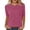 Hot Pink, variant on ManxiVoo Short Sleeve Ribbed Knit Sweater for Women Summer Crewneck Pullover Top Soft Lightweight Tunic for Casual Comfort and Trendy Relaxed Style XL Size Hot Pink