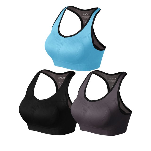 Matchstick Women's Wirefree Yoga Sports Bra,