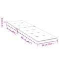 thumbnail image 4 of vidaXL Coussin de Chaise Longue Rouge (75+105)x50x4 cm, 4 of 5