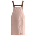 thumbnail image 2 of Tablier de Cuisine Uni Imperméable Résistant à l'Huile pour Cuisine, Pâtisserie, Nettoyage, Attaches Réglables, Bavoir Adulte Unisexe, 2 of 6