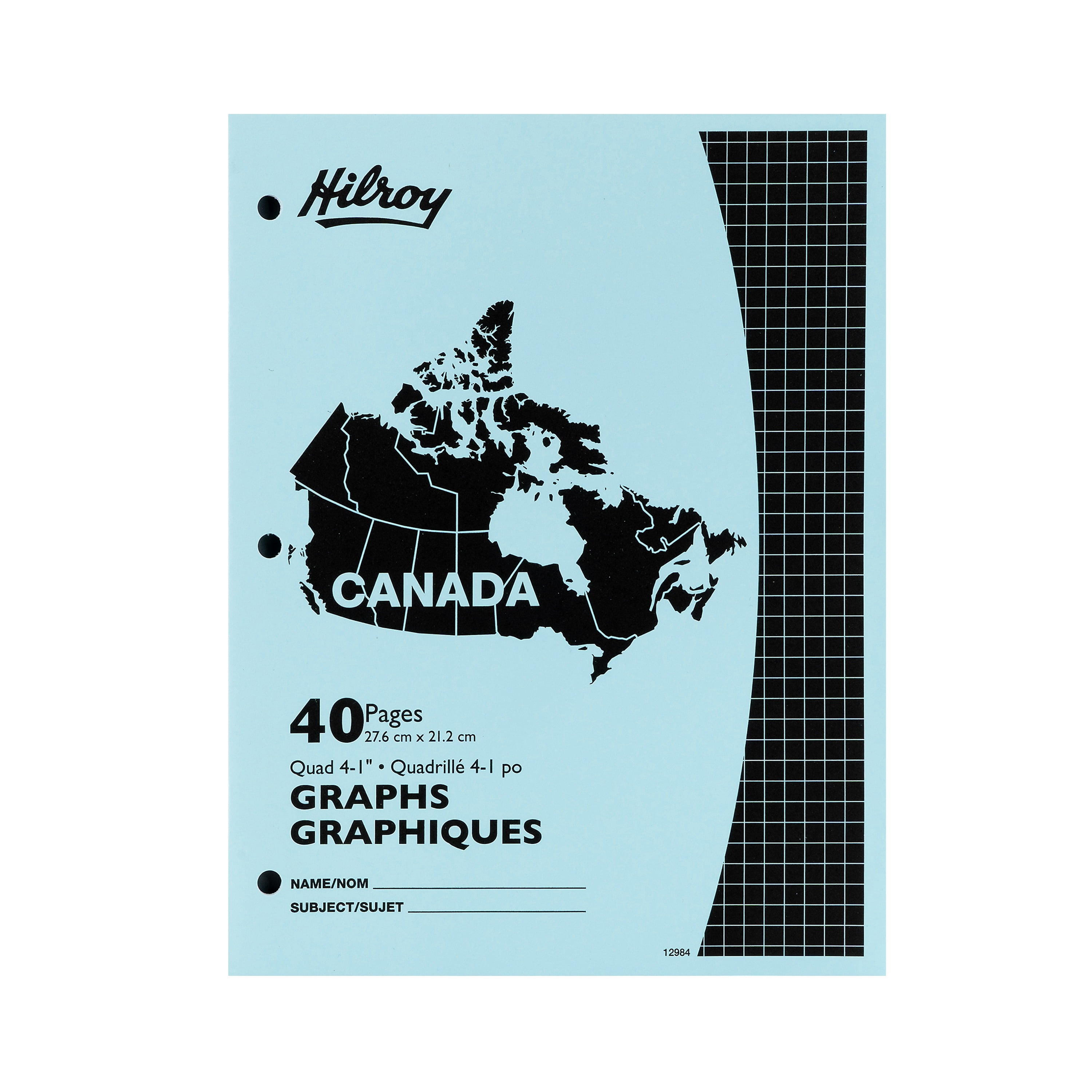 Hilroy® Canada Quad 4-1" Stitchbook, Blue