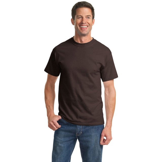 Port & Company - T-Shirt Essentiel. - Brun Chocolat Foncé - S