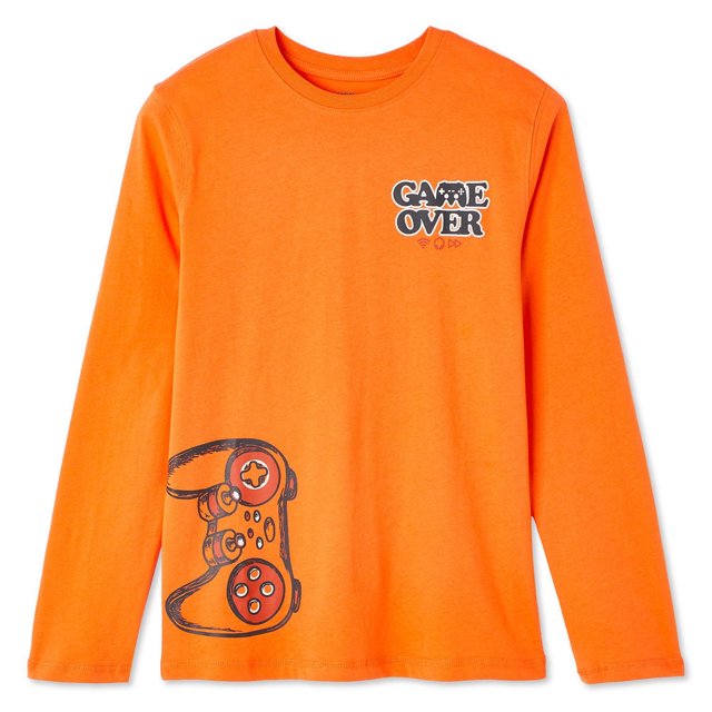 T-shirt à manches longues avec imprimé graphique George pour garçons