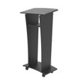 thumbnail image 4 of FixtureDisplays® Podium d'Église en Acrylique avec Main de Prière et Plaque Croix sur Roulettes, Noir (1 Unité), 4 of 7