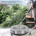 thumbnail image 3 of Surface Cleaner, 4 Wheels 1/4in Quick Connect Electric Surface Cleaner Hard Brush with Extension Wand for Home Cleaning, 3 of 7