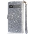 thumbnail image 4 of Case for FOXDOCK Google Pixel 7 Glitter Zipper Wallet Case with Short Hand Strap, 4 of 4