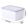 thumbnail image 4 of Bigersell Airtight Storage Container Discounts Sturdy Small Storage Containers for Organizing Rectangular Shape Recyclable Containers for Organizing Pantry Plastic Food Containers, 4 of 9