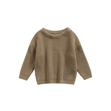 Fortune Chandail pour Nouveau-Né, Tricot pour Nourrisson, Manches Longues, Coupe Ample, Haut en Maille