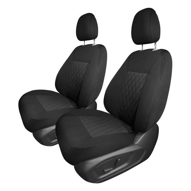 For 2020-2024 Ford Explorer Base FH Group Neoprene Custom Fit Car Seat Covers Water Resistant - Front Seats Black