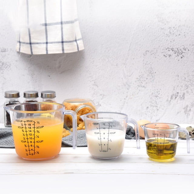 Plastic Measuring Cups Multi Measurement Baking jug; Baking Cooking Tool Liquid Measure Jug Container
