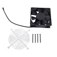 thumbnail image 2 of 2 Wire Smoker Fan, Charcoal Grill Fan Direct Plug In 12038 IP55 Rating Wide Compatibility  for Picnic Barbecue, 2 of 7