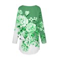 thumbnail image 5 of DPTALR Womens Round Neck Printing Fall Blouses Smocked Long Sleeve Shirts Tops, 5 of 5