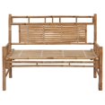 thumbnail image 2 of vidaXL Garden Bench with Cushion 120 cm Bamboo, 2 of 5