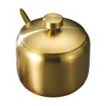 thumbnail image 1 of Sugar Bowl Coffee Tea Spice Jar Spoon Integrated Design Kitchen Gadgets Salt Container Integrated Design Cooking Supplies Seasoning Pot Gold Type 2 L, 1 of 9