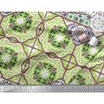 thumbnail image 2 of Soimoi Moss Georgette Fabric Tiles Moroccan Print Fabric by the Yard 42 Inch Wide, 2 of 2