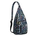 thumbnail image 1 of Tear - resistant Water - resistant Sling Bag with Floral Design for Unisex, 1 of 4