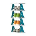 thumbnail image 3 of Birdeem Multi-Layer Letter Shoe Rack, Small Shoe Cabinet for Household Doorstep Balcony, and Economical Folding Shoe Rack for Student Dormitories, 3 of 5