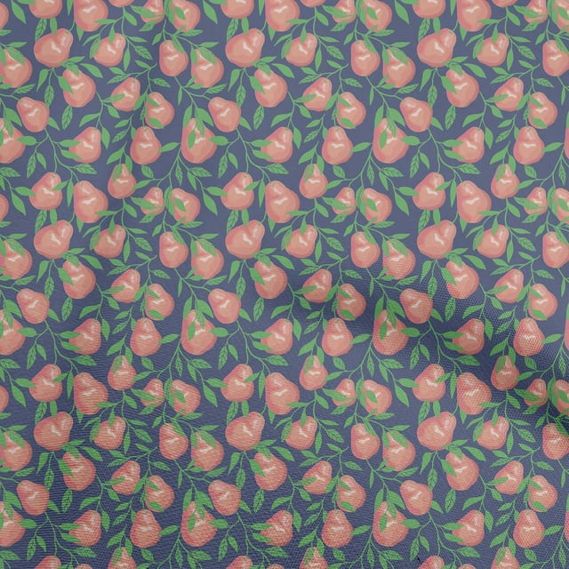 oneOone Silk Tabby Red Fabric Pear Dress Material Fabric Print Fabric By The Yard 42 Inch Wide