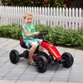 thumbnail image 2 of Aosom Pedal Go Kart for Kids w/ Swing Axle, Adjustable Bucket, Red, 2 of 10
