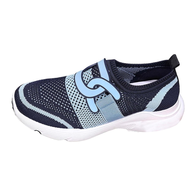 Fsqjgq Chaussures de Course en Maille pour Femmes, Espadrilles à Plateforme Basses, Espadrilles Décontractées pour le Travail, Chaussures de Marche Stylées