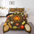 thumbnail image 2 of Erosebridal Happy Caming Bedding Full Comforter Set, Cartoon Flower Down Comforter, Adventure Theme Decor, Reversible 3pcs, 2 of 7