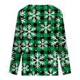thumbnail image 5 of Qertyioot Chandail en Molleton de Noël pour Femmes Mode Décontractée Manches Longues Col en V Chandail, 5 of 5