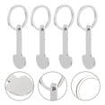 thumbnail image 3 of SHISUYAN 6pcs Trolley Tokens Key Ring Metal Small Tokens Shopping Cart Tokens Portable Cart Tokens, 3 of 9