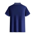 thumbnail image 3 of EOYWHK T-Shirts pour Hommes 4TG Compression Ajustée Chemise de Golf Col Rabattu Manches Courtes Couleur Unie Blouse de Bureau Liquidation, 3 of 3