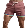 thumbnail image 1 of Mefallenssiah Men'S Casual Solid Color Casual Drawstring Pockets Elastic Sports Shorts, 1 of 1