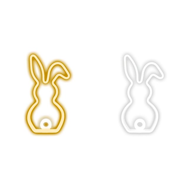 SUTENGDA 2pcs Easter Window Lights Easter Eggs Bunny Lights Decorations Battery Operated Easter Lights with Suction Cup Easter Decorations for Home Indoor Easter Party Decor
