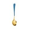 PEONAVET Cuillère en Acier Inoxydable Cuillère en Acier Inoxydable Cuillère à Soupe Mignonne Cuillère de Table pour la Maison Cuillère à Dessert Cuillère à Melon D\'eau Cuillère Ronde à Long Manche