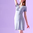 thumbnail image 1 of FcBaudy Robe de Maternité, Robes de Grossesse, Robes d'Été pour Femmes, Chemise de Nuit de Maternité, Robe d'Été, Chemise de Nuit de Grossesse Fine, Robe de Maternité, Vêtements de Post-Partum, Robe de Maternité, 1 of 3