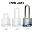 thumbnail image 4 of Master Lock 3LH 1.5 in. Laminated Steel Keyed Padlock with 2 in. Shackle, 4 of 7