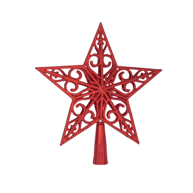 Christmas Tree Decorations,Christmas Hollow Star Tree Topper Christmas Decoration Holiday Tree Top Shatterproof Hollow Star Decoration Holiday Christmas Tree Decoration