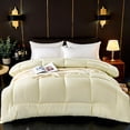 thumbnail image 1 of Meitianfacai Quilt Comforter, Bed Quilt Large - Quilted All Season Down Quilt With White Lightweight Quilt Angled Label - Machine Washable Large 59x 79 Inches,Beige, 1 of 6