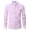 Pink, variant on AherBiu Plus Size Mens Dress Shirts Long Sleeve Button down Regular Fitted Wrinkle Free Shirt Business Formal Shirts
