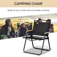 thumbnail image 4 of Outsunny Chaise de Camping Pliante, Fauteuil Portable, Noir, 4 of 10
